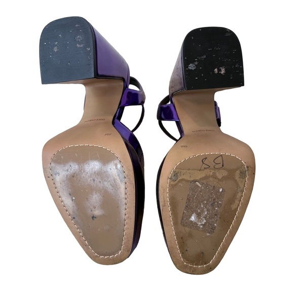 VINCE CAMUTO Martich Party Purple Ankle Strap Platform Pump Block Chunky Heels 6 - Picture 11 of 11